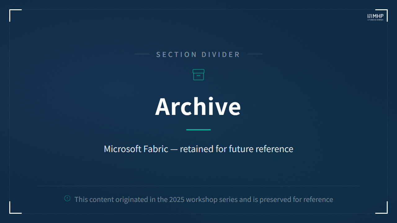 Archive — Microsoft Fabric
